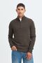 Eleganter Strickpullover Stehkragen Rei�verschluss