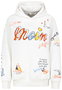 Kapuzenpullover Rippb�ndchen Motivprint Eingriffstasche