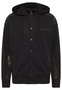 Sweatjacke Oversize Kapuze Druckknopfleiste R�ckenprint