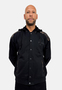 Sweatjacke Oversize Kapuze Druckknopfleiste R�ckenprint