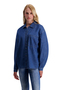 Jeansbluse Hemdkragen Knopfleiste Brusttasche Loose Fit