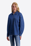 Jeansbluse Hemdkragen Knopfleiste Brusttasche Loose Fit