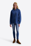 Jeansbluse Hemdkragen Knopfleiste Brusttasche Loose Fit