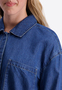 Jeansbluse Hemdkragen Knopfleiste Brusttasche Loose Fit