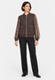 Bomberjacke Florale Spitze Baseballkragen Pattentaschen