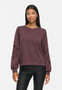 Sweatshirt Rundhals Spitzendetails �rmelb�ndchen Langarm