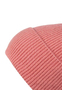 Faera Strickm�tze Beanie Breiter Umschlag Rippstruktur Unifarben