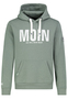 EIGHT 2 NINE Kapuzenpullover Moin Brustprint K�ngurutasche