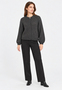VILA Strickjacke Rundhals Knopfleiste Raglan�rmel Loose Fit