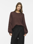Pullover Rundhalsausschnitt Lochstickerei Ballon�rmel