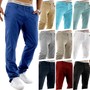 Herren Chino Hose Stretch Jeans Slim Fit Designer Basic Stoffhose