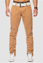 Herren Chino Stoff Hose Elyas low crotch Denim Pants