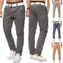 Herren Chino Stoff Hose Elyas low crotch Denim Pants