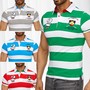 Herren Polo T-Shirt Kurzarm Hemd Kragen Gestreift H1851