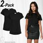 T-Shirt 2-er St�ck Pack Kurzarm Basic Blusen Oberteil Set JDYLOUISA