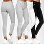 Egomaxx Damen Stoffhose Chino Crinkle