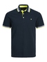 Jack & Jones Polo Shirt Kurzarm Uni Hemd JJEPAULOS Pique Baumwolle