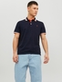 Jack & Jones Polo Shirt Kurzarm Uni Hemd JJEPAULOS Pique Baumwolle