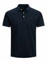 Jack & Jones Polo Shirt Kurzarm Uni Hemd JJEPAULOS Pique Baumwolle