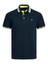 Jack & Jones Herren + Fit Polo Shirt Kurzarm Pique Hemd JJEPAULOS Big Size