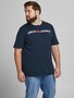 Jack & Jones 2er-SET Herren T-Shirt Kurzarm Plus Size Logo Shirt 