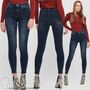 Damen Skinny Ankle Jeans Cropped Stretch Denim Hose ONLBLUSH Fransen