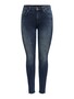 Damen Skinny Ankle Jeans Cropped Stretch Denim Hose ONLBLUSH Fransen
