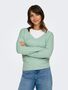 ONLY Damen Lockerer Strickpullover V-Ausschnitt Sweater ONLRICA LIFE