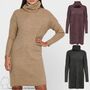 ONLY Damen Strickkleid Longsleeve Knit Kleid ONLJANA Dress Pullover