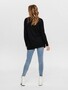 ONLY Damen Lange Strickjacke Stretch ONLLESLY Open Cardigan Gerippt