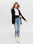 ONLY Damen Lange Strickjacke Stretch ONLLESLY Open Cardigan Gerippt