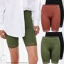 JDY 2x Damen Kurze Capri Leggings Hose JDYSALLY Spitze Shorts Set Stretch