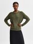 Damen SELECTED Feinstrick Wollpullover Rundhals Strickpullover SLFLULU