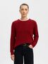 Damen SELECTED Feinstrick Wollpullover Rundhals Strickpullover SLFLULU