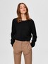 Damen SELECTED Feinstrick Wollpullover Rundhals Strickpullover SLFLULU