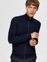 Selected Homme Herren SELECTED Strickjacke Einfarbiger Cardigan Basic Zip Sweatshirt