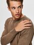 Selected Homme Herren SELECTED Feinstrick Pullover Basic Rundhals Sweater SLHBERG