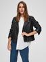 Damen SELECTED Biker Leder Jacke Cropped Lammleder Jacket SLFKATIE