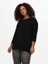 Damen 3/4 Arm Shirt Curvy Plus Size Longsleeve Gro�e Gr��en �bergr��e
