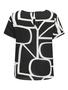 Kurzarm Damen Design Bluse Curvy Plus Size Shirt Gro�e Gr��en �bergr��e