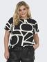 Kurzarm Damen Design Bluse Curvy Plus Size Shirt Gro�e Gr��en �bergr��e