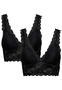 2-er St�ck Set Spitzen Bustier BH ohne B�gel ONLCHLOE Breite Tr�ger