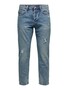 Cropped Loose Fit Jeans Straight Leg Denim Ankle Pants Hose ONSAVI