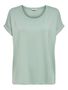 Basic T-Shirt Einfarbig Rundhals Ausschnitt Kurzarm Top Oberteil