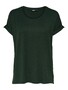 Basic T-Shirt Einfarbig Rundhals Ausschnitt Kurzarm Top Oberteil