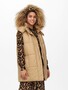Lange Puffer Weste Wattierte Stepp Jacke ohne �rmel Kapuze & Zip