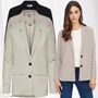 Eleganter Langarm Blazer Basic Cardigan Business Jacke 
