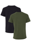 Rundhals T-Shirt 2-er St�ck Pack Kurzarm Shirt Basic Set BHNOEL