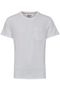 Rundhals T-Shirt Stretch Kurzarm Shirt Einfarbiges Basic aus Baumwolle
