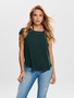 Einfarbige Kurzarm Bluse Basic Rundhals Blusen Shirt Oberteil ONLVIC